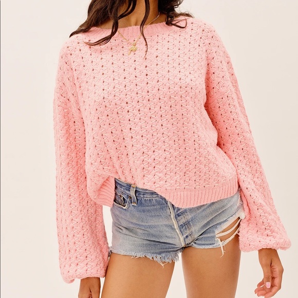 For Love And Lemons Sweaters - For Love And Lemons High Low Pullover